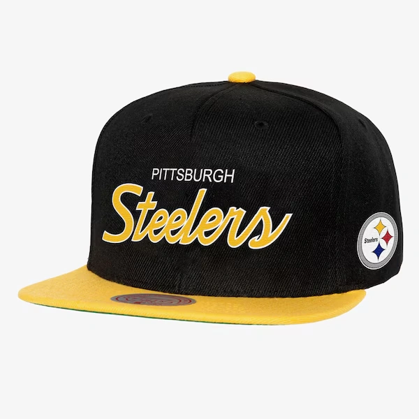 Pittsburgh Steelers Black Team Script 2.0 Snapback Hat