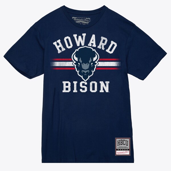 Howard Bison Navy Vintage Stripes T-Shirt
