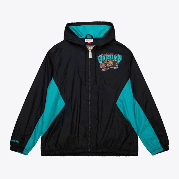 Memphis Grizzlies Black Playmaker Vintage Full-Zip Windbreaker Jacket