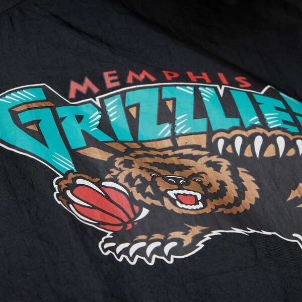 Memphis Grizzlies Black Playmaker Vintage Full-Zip Windbreaker Jacket