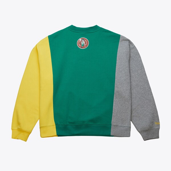 Boston Celtics Kelly Green Split 3 Pullover Sweatshirt