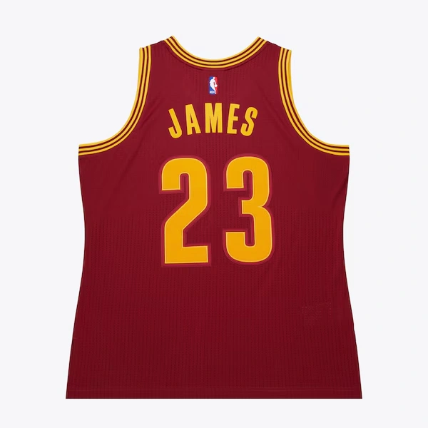 LeBron James Cleveland Cavaliers 2015-16 Wine Authentic Jersey 3 LeBron James Cleveland Cavaliers 2015-16 Wine Authentic Jersey