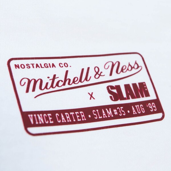 Vince Carter Toronto Raptors White Player Slam Cover T-Shirt