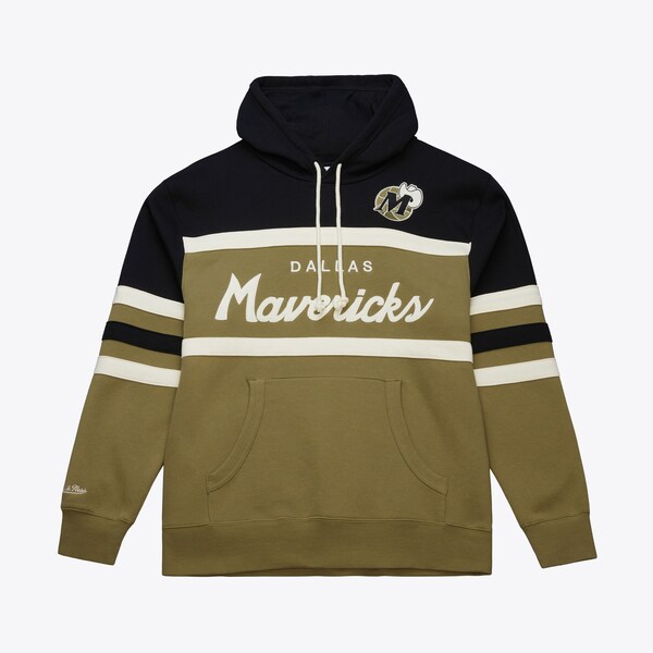Dallas Mavericks Olive Head Coach Vintage Pullover Hoodie