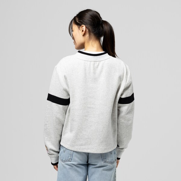 Women's Miami Heat Heather Gray Cropped V-Neck Sweatshirt 7 Women's Miami Heat Heather Gray Cropped V-Neck Sweatshirt