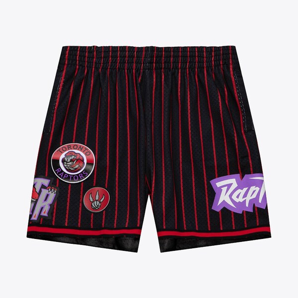 Toronto Raptors Black City Mesh Shorts