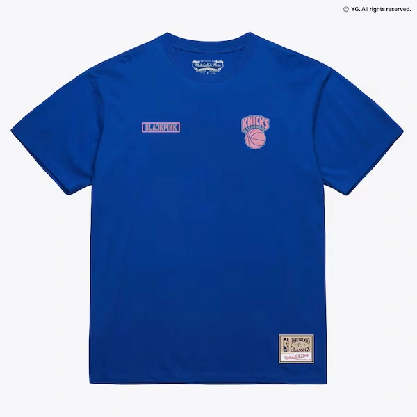 New York Knicks Blue BLACKPINK x NBA T-Shirt