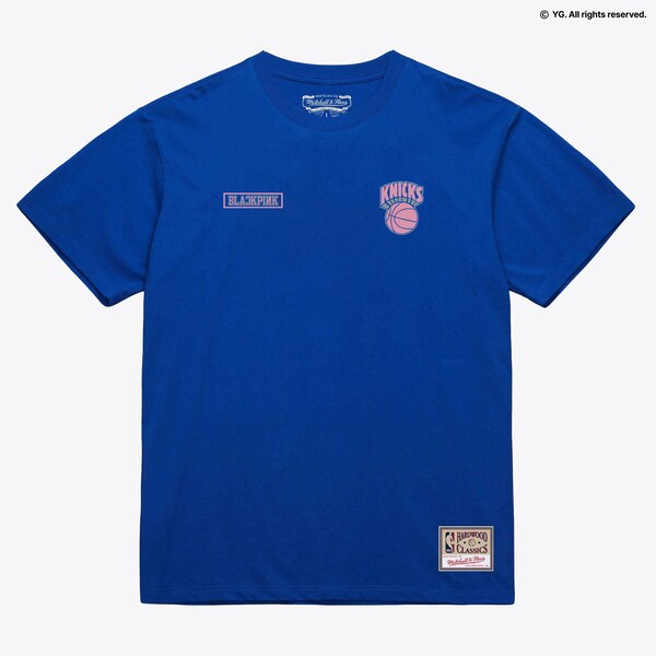 New York Knicks Blue BLACKPINK x NBA T-Shirt