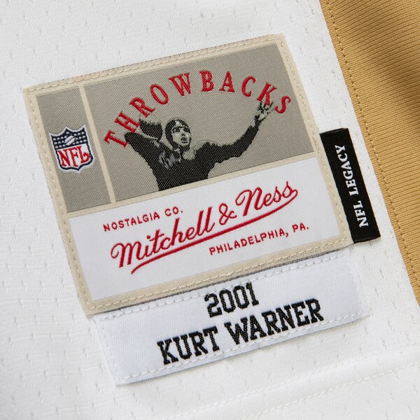 Men's Kurt Warner White St. Louis Rams 2001 Legacy Player Jersey
