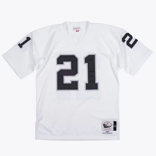 Cliff Branch Oakland Raiders 1980 White Authentic Jersey