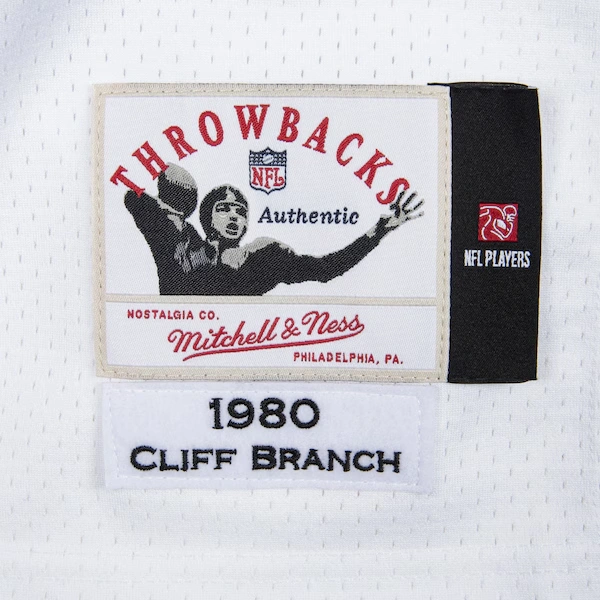 Cliff Branch Oakland Raiders 1980 White Authentic Jersey