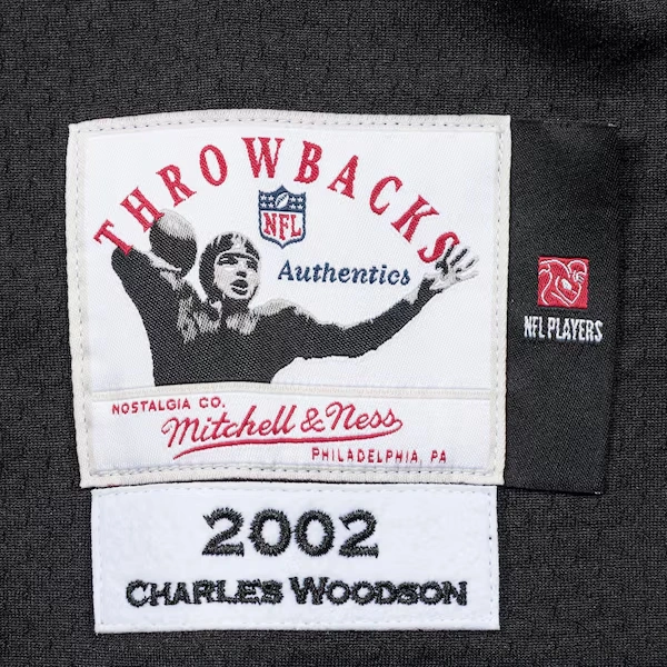 Charles Woodson Oakland Raiders Black 2002 Authentic Jersey