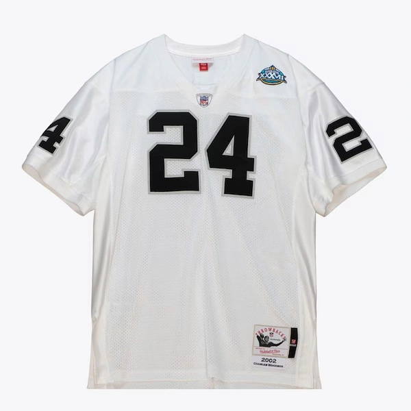 Oakland Raiders White 2002 Authentic Super Bowl Jersey
