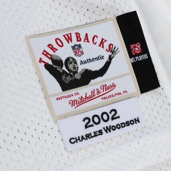 Oakland Raiders White 2002 Authentic Super Bowl Jersey