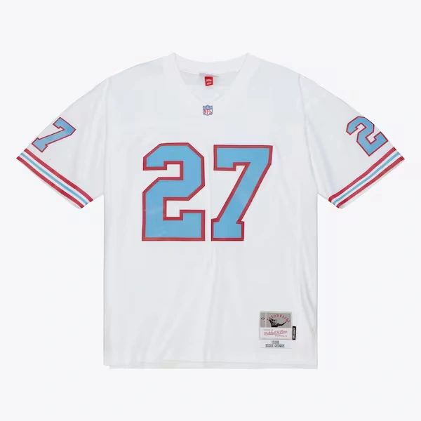 Eddie George Tennessee Oilers 1998 White Legacy Player Jersey