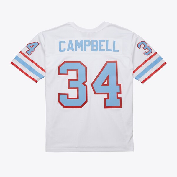 Tennessee Oilers White Earl Campbell Oilers 1979 Replica Jersey