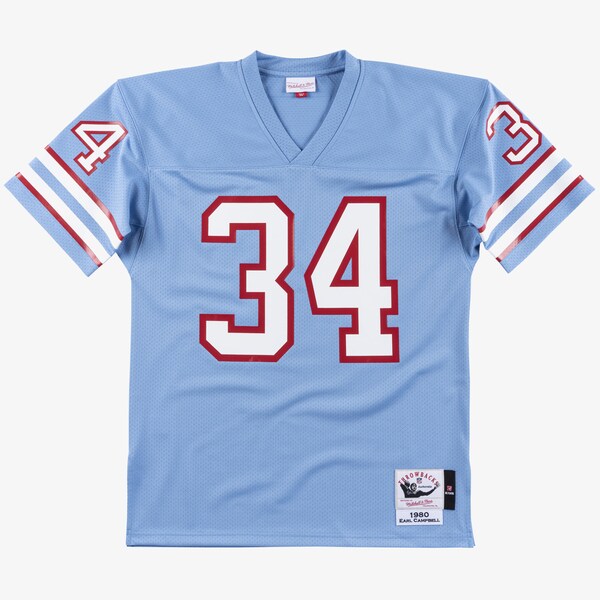 Tennessee Oilers 1980 Light Blue Authentic Jersey