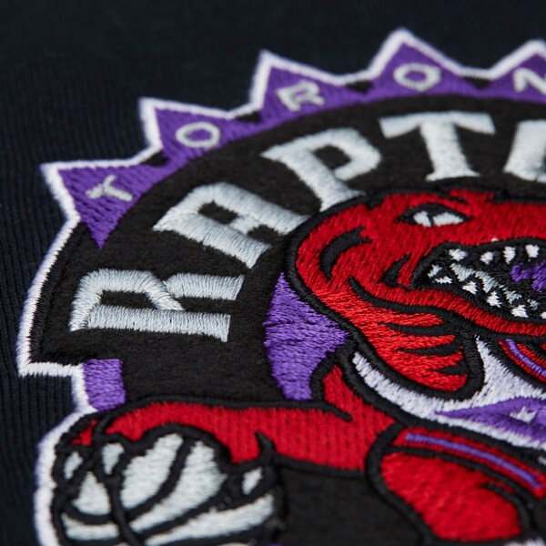 Vince Carter Toronto Raptors Black Hardwood Classics Legends Vintage Logo T-Shirt