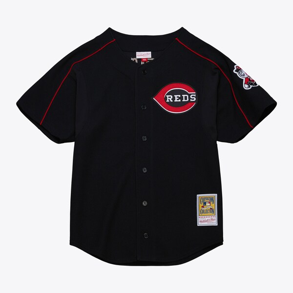 Barry Larkin Cincinnati Reds Black 2004 Authentic Batting Practice Jersey