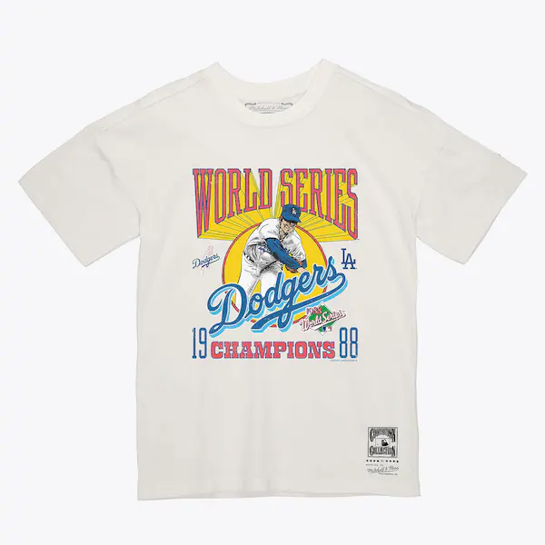 Los Angeles Dodgers Cream 1988 World Series Champions T-Shirt