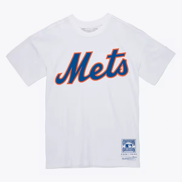 New York Mets White Wordmark T-Shirt
