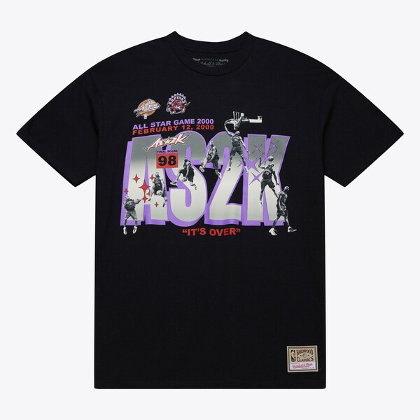 Vince Carter Toronto Raptors Black Hardwood Classics AS2K It's Over T-Shirt