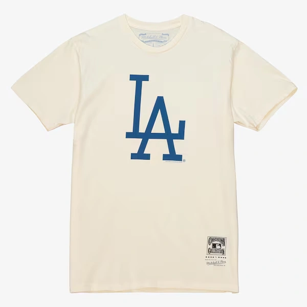 Los Angeles Dodgers Cream Multi-Logo T-Shirt
