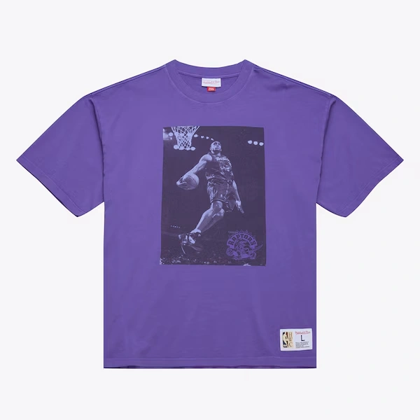 Vince Carter Toronto Raptors Purple Hardwood Classics Downtown Vintage T-Shirt