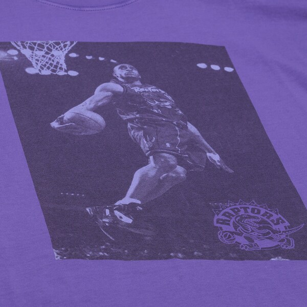 Vince Carter Toronto Raptors Purple Hardwood Classics Downtown Vintage T-Shirt