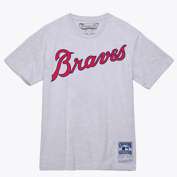 Atlanta Braves Gray Wordmark T-Shirt