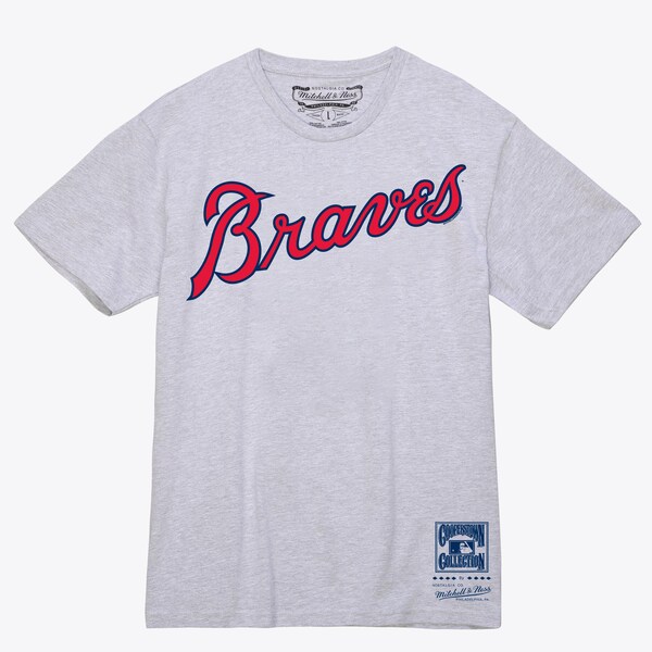 Atlanta Braves Gray Wordmark T-Shirt