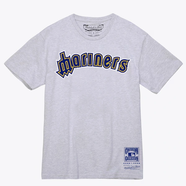 Seattle Mariners Gray Wordmark T-Shirt