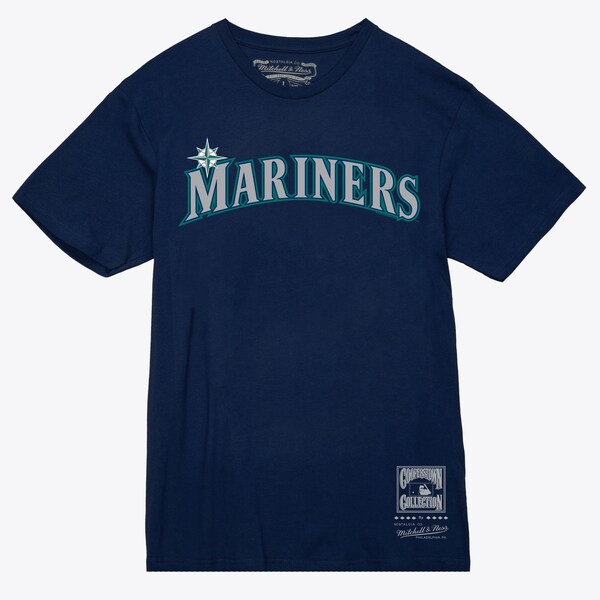 Seattle Mariners Navy Wordmark T-Shirt