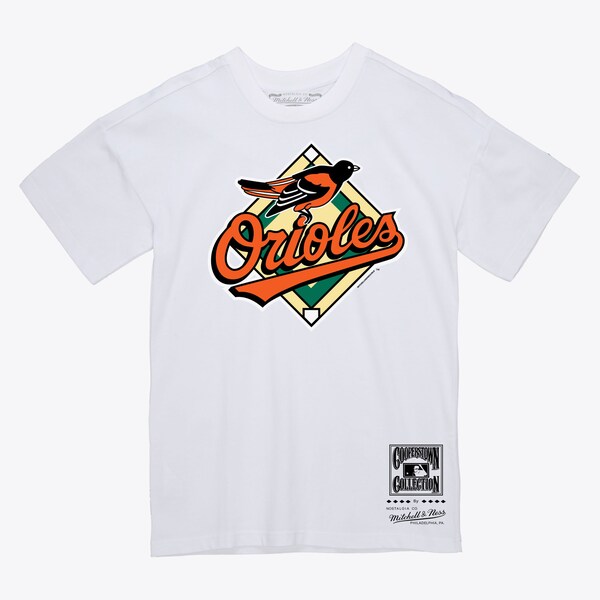 Baltimore Orioles White Basic Logo T-Shirt