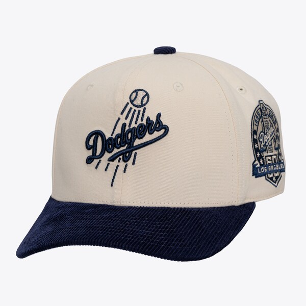 Los Angeles Dodgers Cream Fall Corduroy Pro Crown Snapback Hat