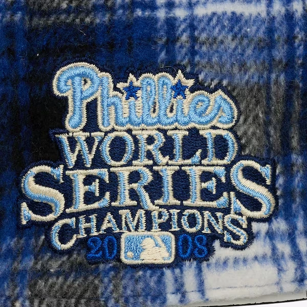 Philadelphia Phillies Blue Plaid Out Pro Pinch Snapback Hat