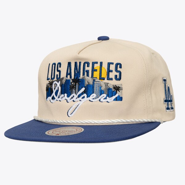 Los Angeles Dodgers Cream Cooperstown Cityscape Caddy Snapback Hat