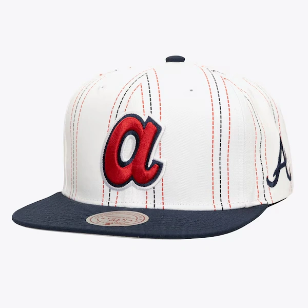 Atlanta Braves White Triplin Snapback Hat