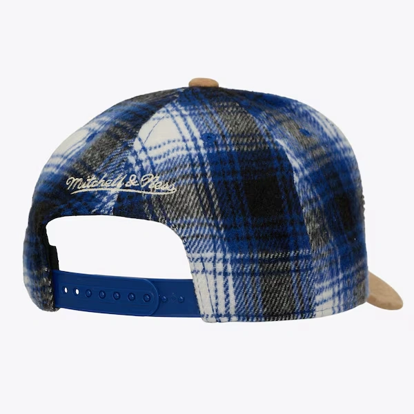 Houston Astros Blue Cooperstown Plaid Out Pro Pinch Snapback Hat