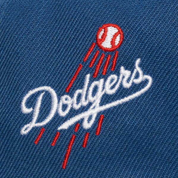 Los Angeles Dodgers Blue Pipe Snapback Hat