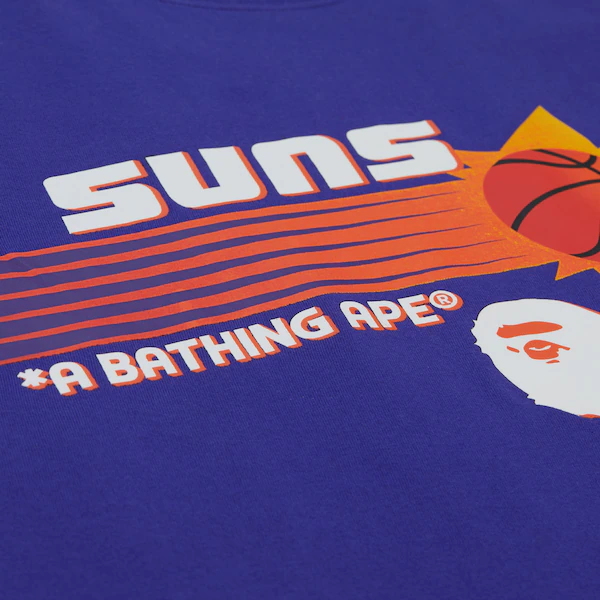 Phoenix Suns Purple M&N x BAPE T-Shirt