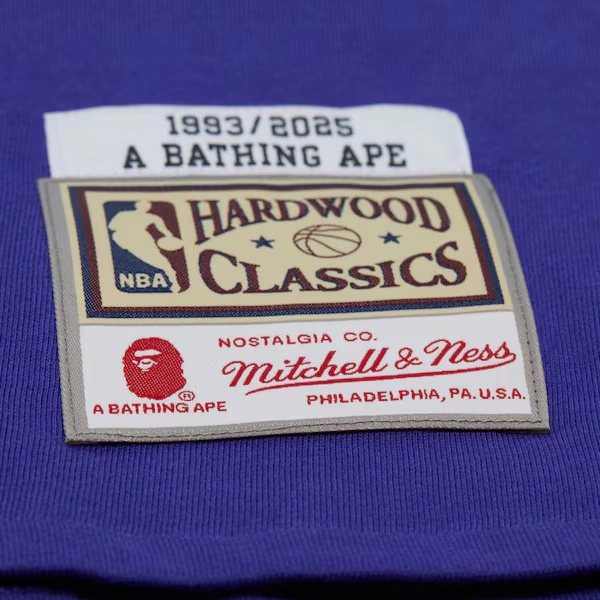 Phoenix Suns Purple M&N x BAPE T-Shirt