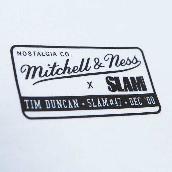 Tim Duncan San Antonio Spurs White Slam Cover T-Shirt