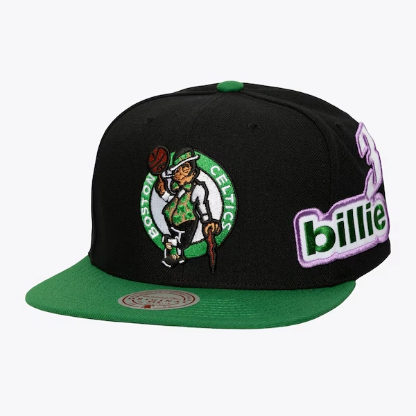 Boston Celtics Black/Kelly Green Billie Eilish Patch Snapback Hat
