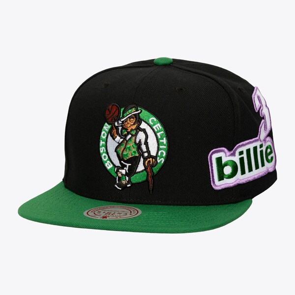Boston Celtics Black/Kelly Green Billie Eilish Patch Snapback Hat