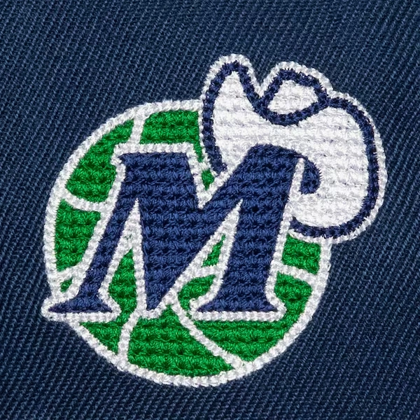 Dallas Mavericks Navy Hardwood Classics Chain Gang Pro Crown Snapback Hat 4 Dallas Mavericks Navy Hardwood Classics Chain Gang Pro Crown Snapback Hat