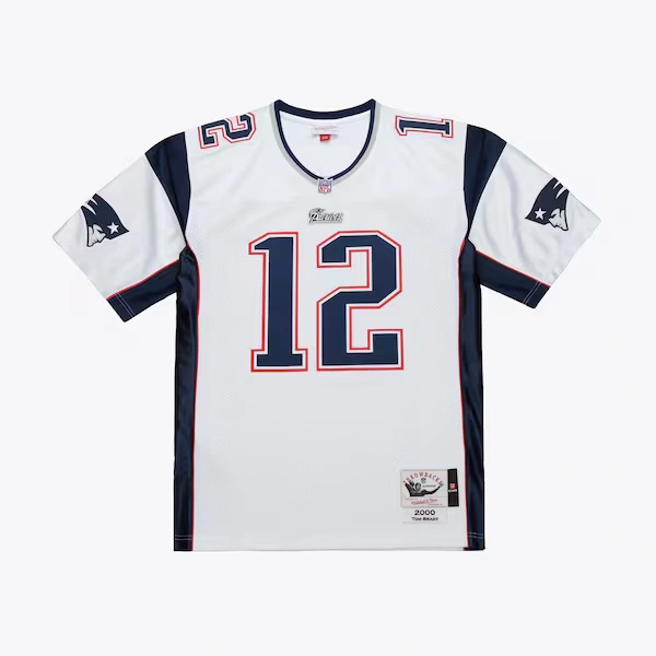 Tom Brady New England Patriots White 2000 Authentic Jersey