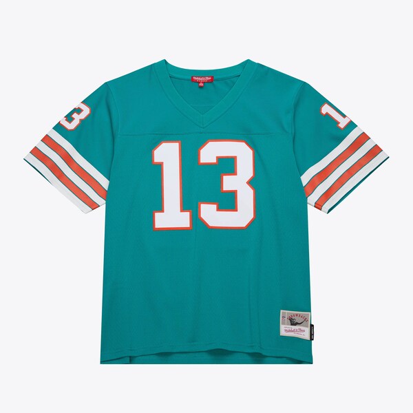 Women's Dan Marino Miami Dolphins Aqua Legacy Mesh Jersey