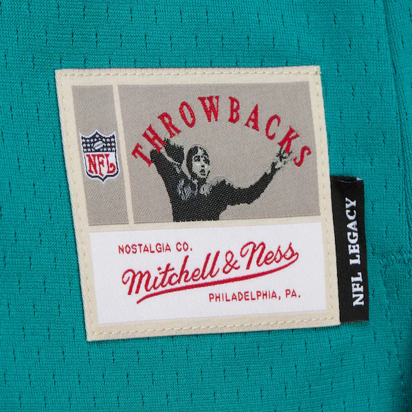 Women's Dan Marino Miami Dolphins Aqua Legacy Mesh Jersey 5 Women's Dan Marino Miami Dolphins Aqua Legacy Mesh Jersey