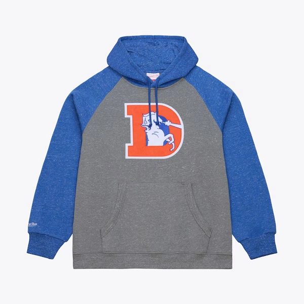 Denver Broncos Gray/Royal Winning Streak Fleece Hoodie